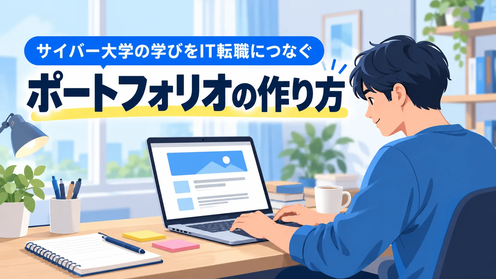 サイバー大学の学びをIT転職につなぐポートフォリオの作り方